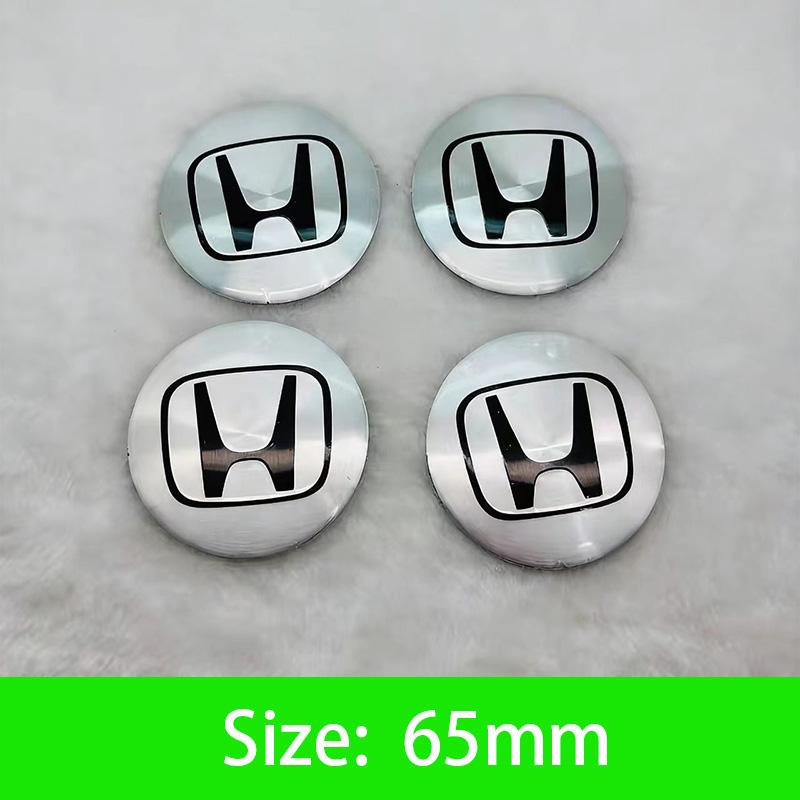 AAALX1 45-65mm Car Wheel Center Hub Cap Emblem Sticker Accessories For Honda Civic FIT Accord Prelude CRV 5Th City XRV CRV HRV Odyssey