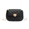 Heart-shaped embroidery bag 2025ladies bag women's bag women's casual versatile mobile phone bag diamond shoulder bag