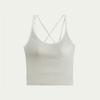 Ladies' Cross Back Beautiful Camisole Vest, No Need To Wear Bra, Inner and Outer Wear, Slim Fit and Slimming Without Steel Ring, with Chest Cushion