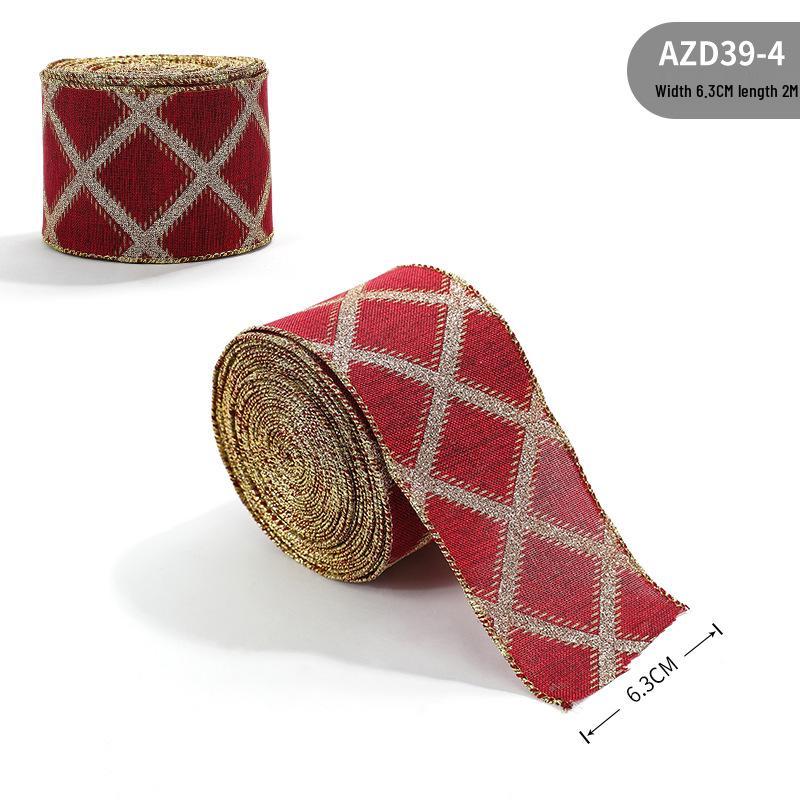 

Нова різдвяна лляна стрічка з сніжинками, прикраса-бант