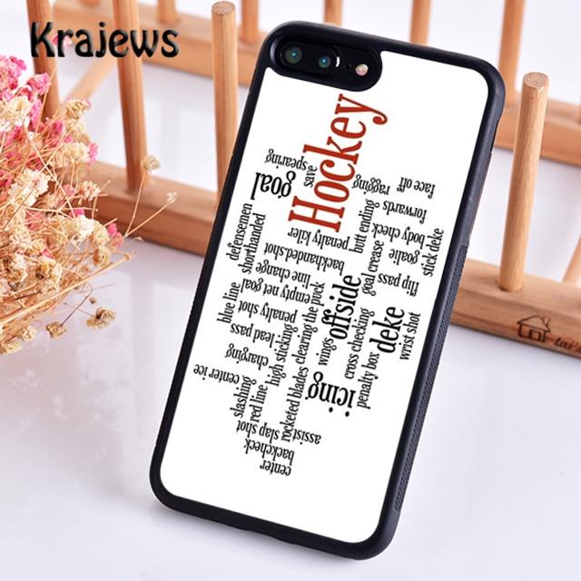 Krajews Ice Hockey Club Pattern Phone Case Cover For iPhone 17 Air 16 15 14 plus 11 12 pro max coque Shell Fundas