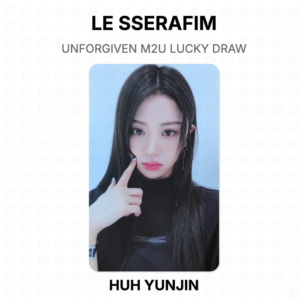 LE SSERAFIM UNFORGIVEN M2U LUCKY DRAW Official Photocard