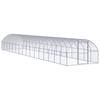 Vidaxl Gabbia Esterna Per Polli, 3X16X2 M, Acciaio Zincato