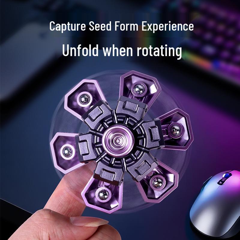 Creative Exploding Shell Finger Gyroscope: Transformable Rotating Toy for Kids