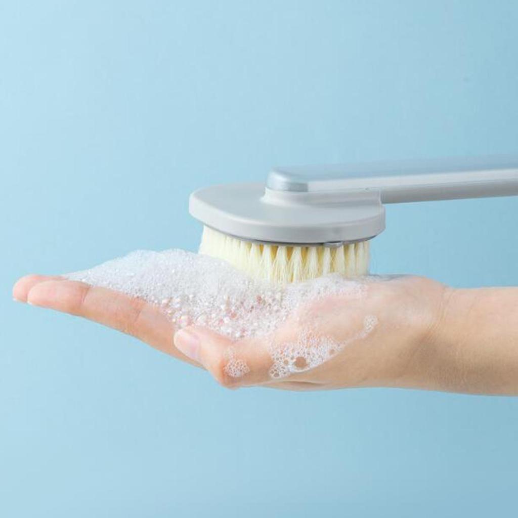 Long Handle Body Brush with Shower Gel Container for Men and Women Elderly