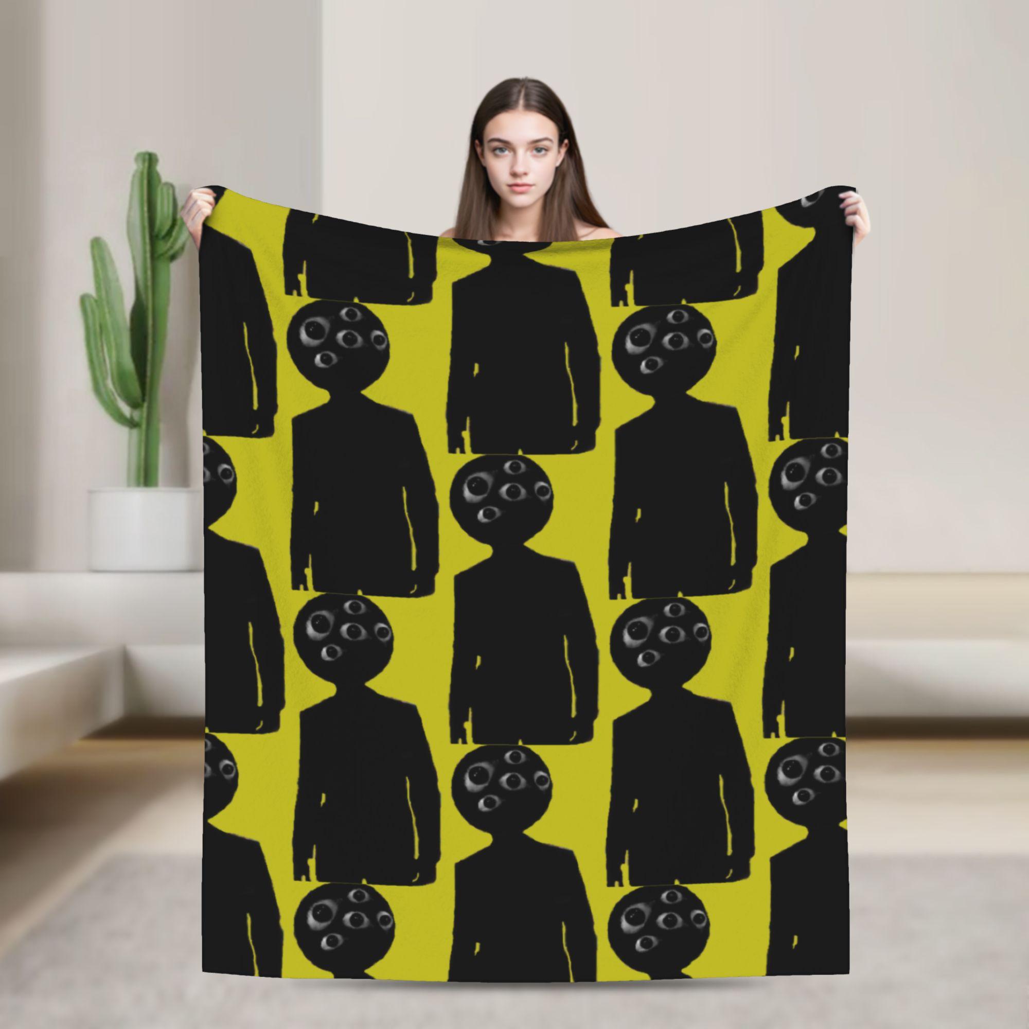 Exquisite Fashion Items Unisex The Backrooms Design Horror Blanket Flannel Decoration Breathable Soft Throw Blanket For Home Bedroom Rug Piece