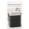 Quilt Storage Bag for Clothes and Bedding, Cotton Quilt Organizing Bag, Black Woven Bag, Capacity for Moving, Packing, Thickening, Extra Large