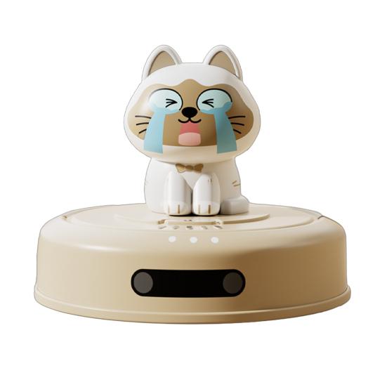 Кошка Робот Пылесос Машина Игрушка Инерционный Привод Оттягивание Назад Мультяшный Котенок Подметальная Машина Транспортное Средство Развивающая Игрушка Малыши Мальчики Девочки Подарок белый