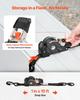 Retractable Ratchet Straps, 25.4 mm x 3 m, Tie Down Straps with S Hooks, 544 kg Break Strength, 4 Soft Loops, Tie Down Ratcheting for Moving,