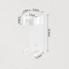 Wall-Mount Holder for Dyson Airwrap Styler Hair Curling Suitable Various Curly Hair Sticks Iron Aluminum Organizor Storage Rack