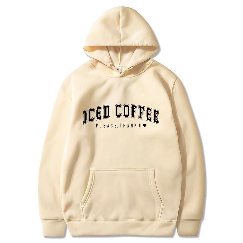 Men Letter Graphic Printed Hoodies Women Fashion Drawstring Long Sleeve Pocket Sweatshirts Casual Harajuku Hooded Pullover Coat