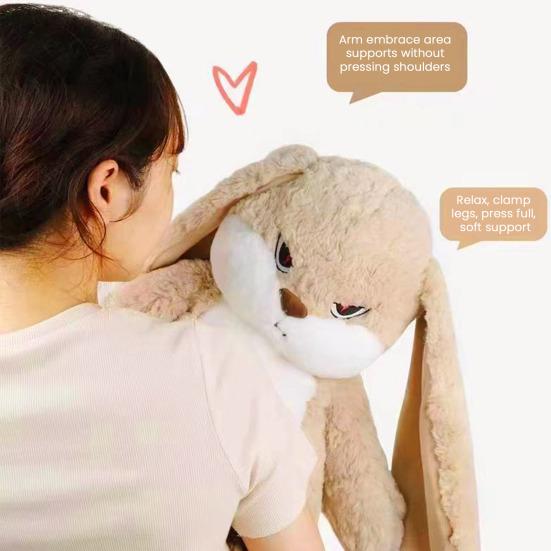 Large Angry Rabbit Plush Toy Soft Stuffed Animal Kawaii Fluff