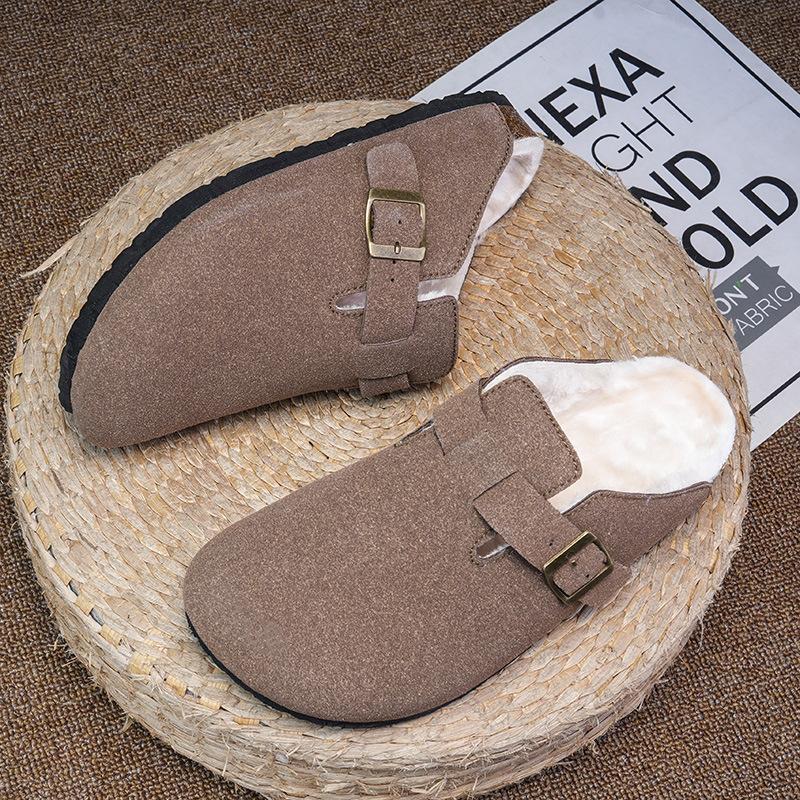 

Пара бавовняних капців Баотоу зимові нові домашні оксамитові потовщені теплі бавовняні туфлі пара великий розмір захист від холоду Біркенштоки 45