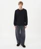 INSILENCE Chain Twill Balloon Fit Denim Pants Washed Black