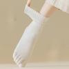 Chaussettes à cinq doigts, Chaussettes mi-mollet en coton pour femmes, Antibactériennes, Absorbant la sueur, Chaussettes de sport sans couture, Chaussettes fines de couleur unie à orteils séparés