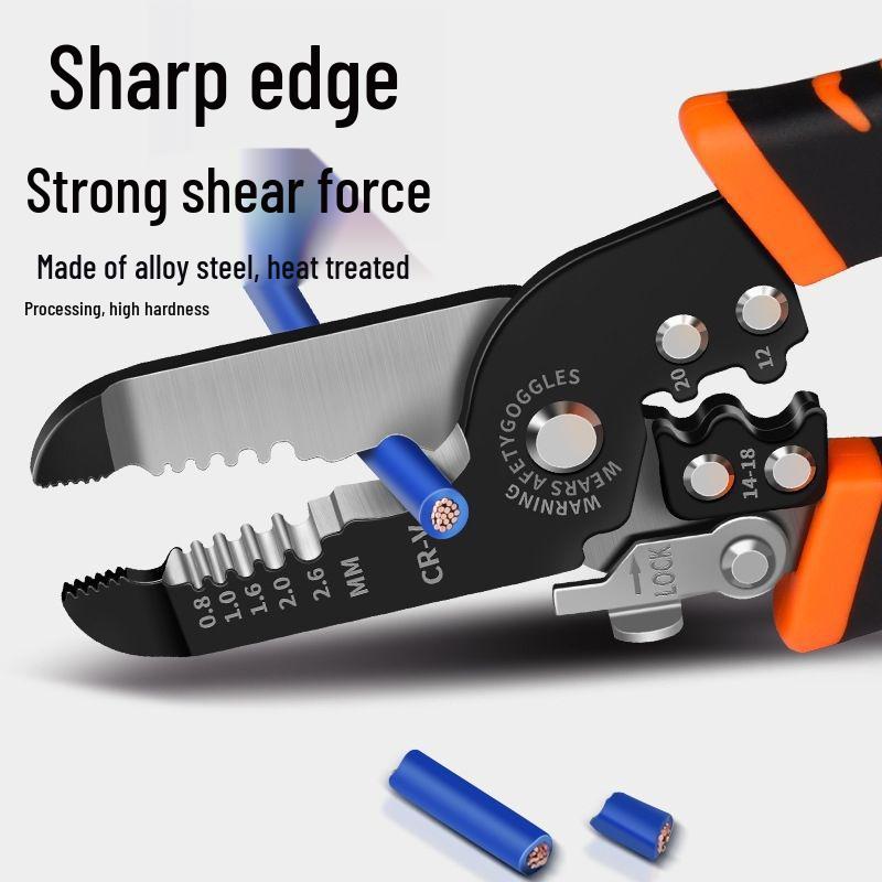 Electrician's 8-in-1 Multifunctional Wire Stripper and Stripping Tool
