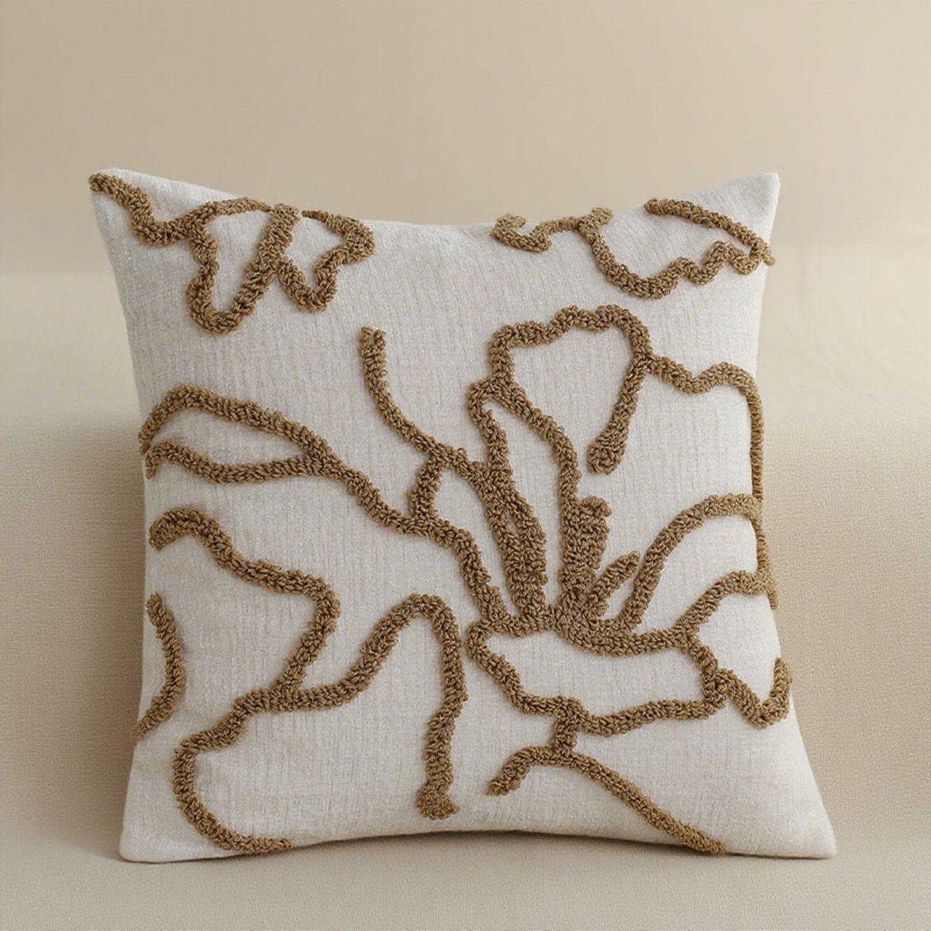 

Bohemian Shawl Pillow Cover Set, Embroidered Geometric Pattern Decorative Cushion Covers for Living Room and Bedroom, Sofa Home Décor with Zipper 1pc 45X45 without core