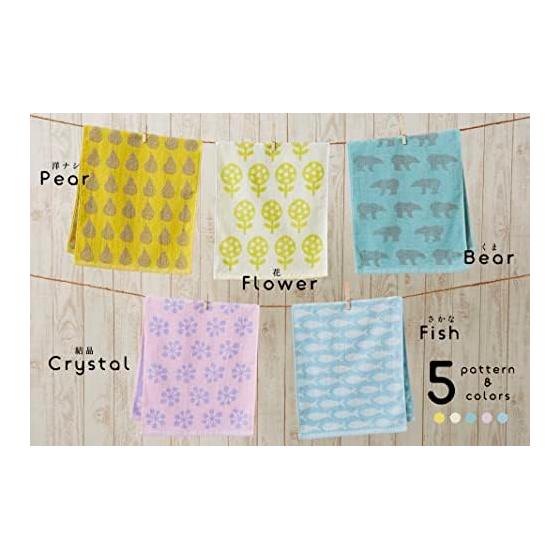 Kosugizen Face Towel Everyday Scandinavian Style Keytos 5 Colors (5 Patterns) 1 Piece Each 34 X 80cm Scandinavian Motif Thin Type Easy To Dry Set of