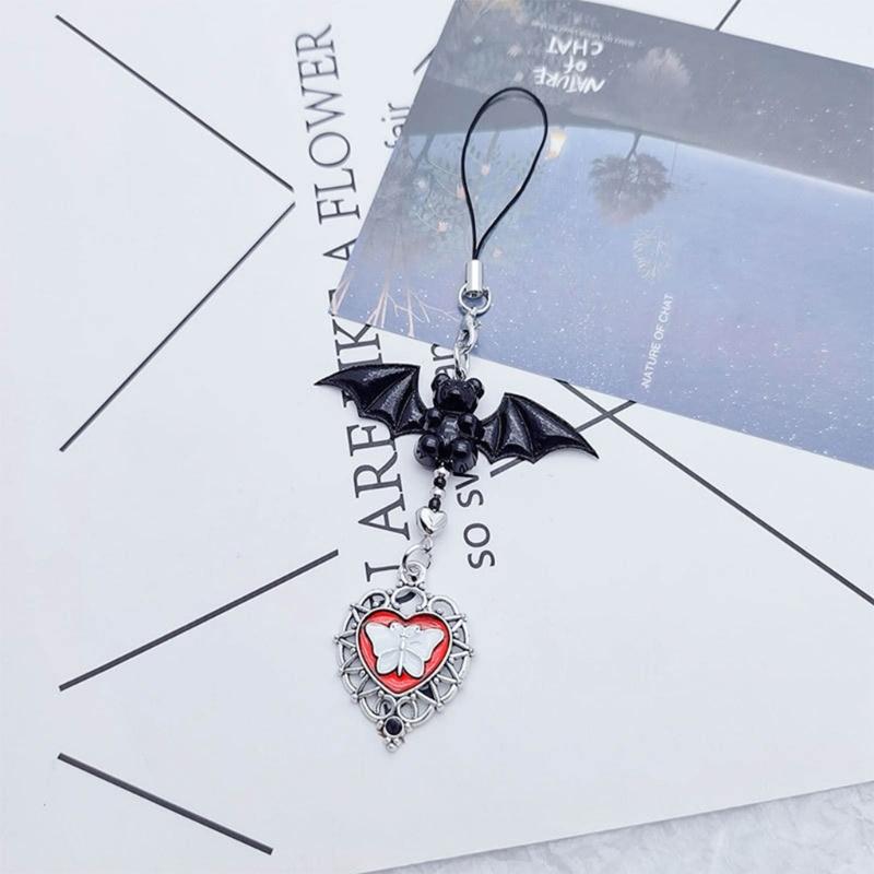 Cute Cellphone Strap Lanyard Gothic Phone Chain Rope for Keys Bag Accessories