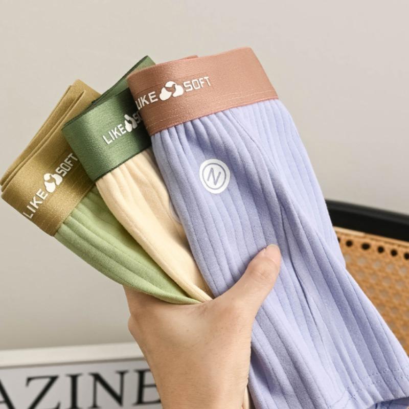 Calzoncillos tipo bóxer para hombre con cintura elástica y bragas transpirables