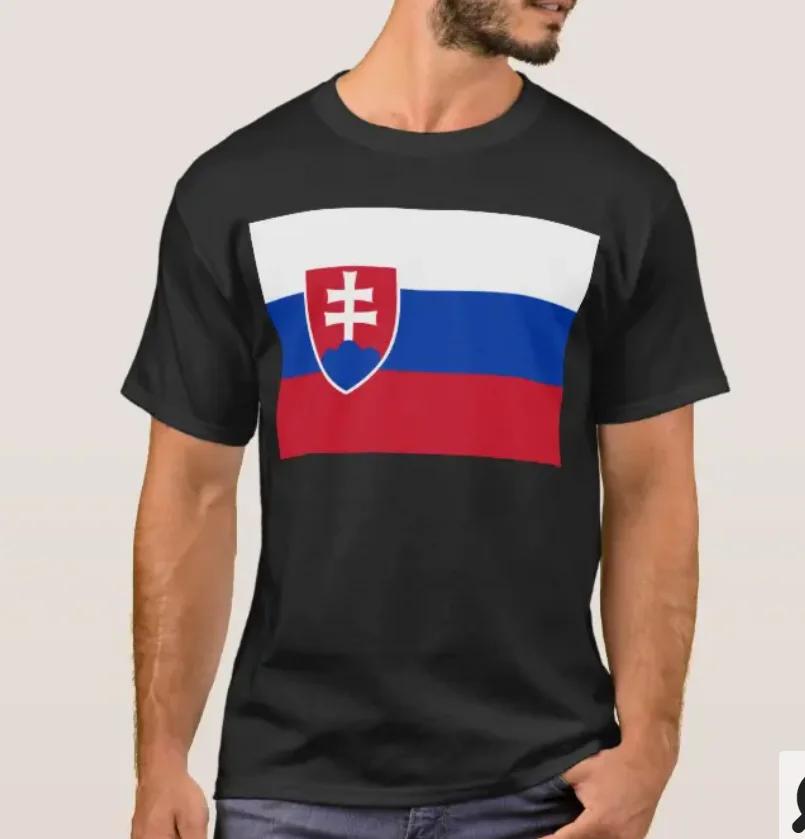 Flag of Slovakia TShirt Summer Cotton Short Sleeve ONeck Mens T Shirt New S3XL