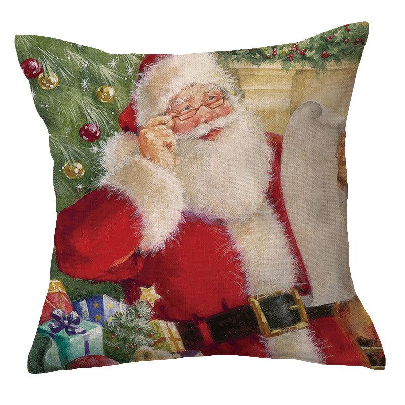 Red Pattern For Festive Occasions Throw Pillow Cover With Short Plush Print For Living Room Sofa Decoration Cushion Cover
