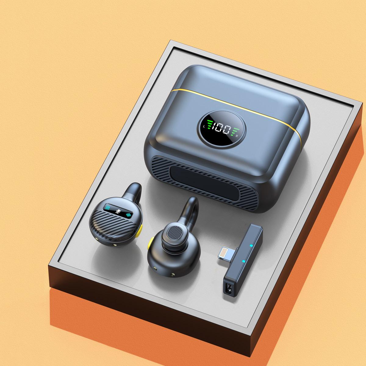 

Беспроводной петличный микрофон B28: Все-в-одном, скрытая кнопка, шумоподавление, идеально для записи и прямой трансляции