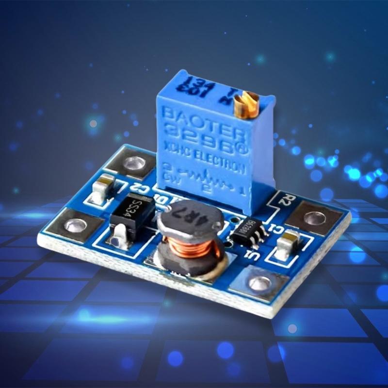 Pack of 2 SX1308 Boost Converters Module for Adjustable Voltages Boosting with Overheats and Short Circuits Safety