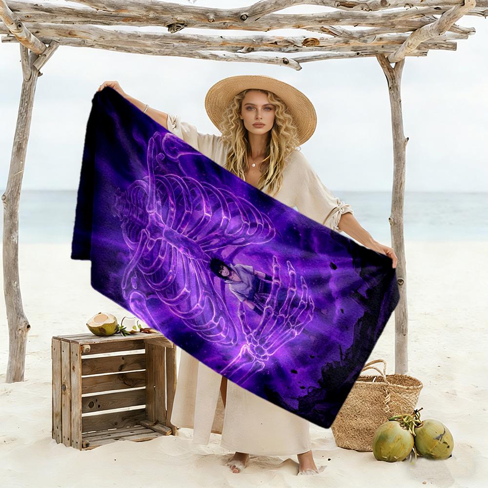 Naruto Beach Towel Quick-Dry Soft Microfiber Comfortable Lightweight Portable for Swimming,Beach,Camping, Travel, Beach Accessories,Gym