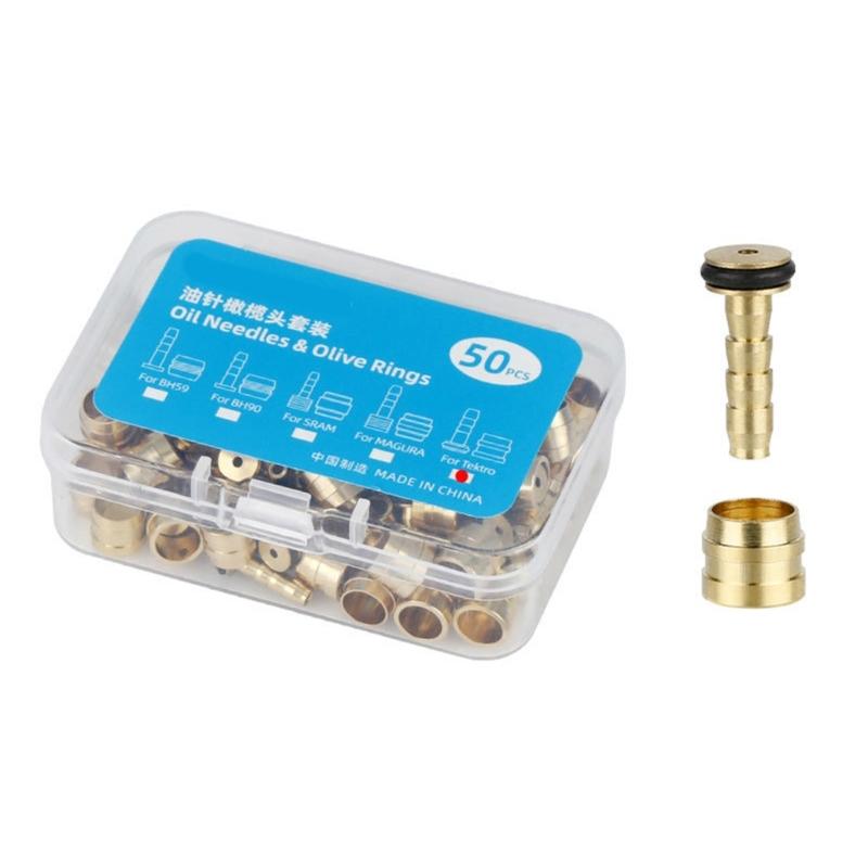 

50 Set Bicycles Brake Insert, Road Bike Brake Connecting Insert for Replacing Bicycles Hydraulic Brake Hose
