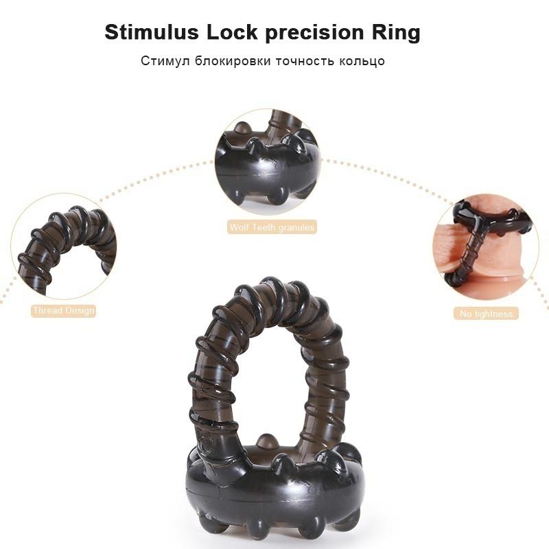 1pcs Men Male Soft Silicone Ring Round Men Time Delayed Rings Hoop Couple Lover