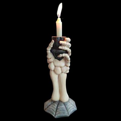 Halloween Taper Candle Holder,Skull Hand Candlestick Candelabrum Home Candles Stand Candelabra for