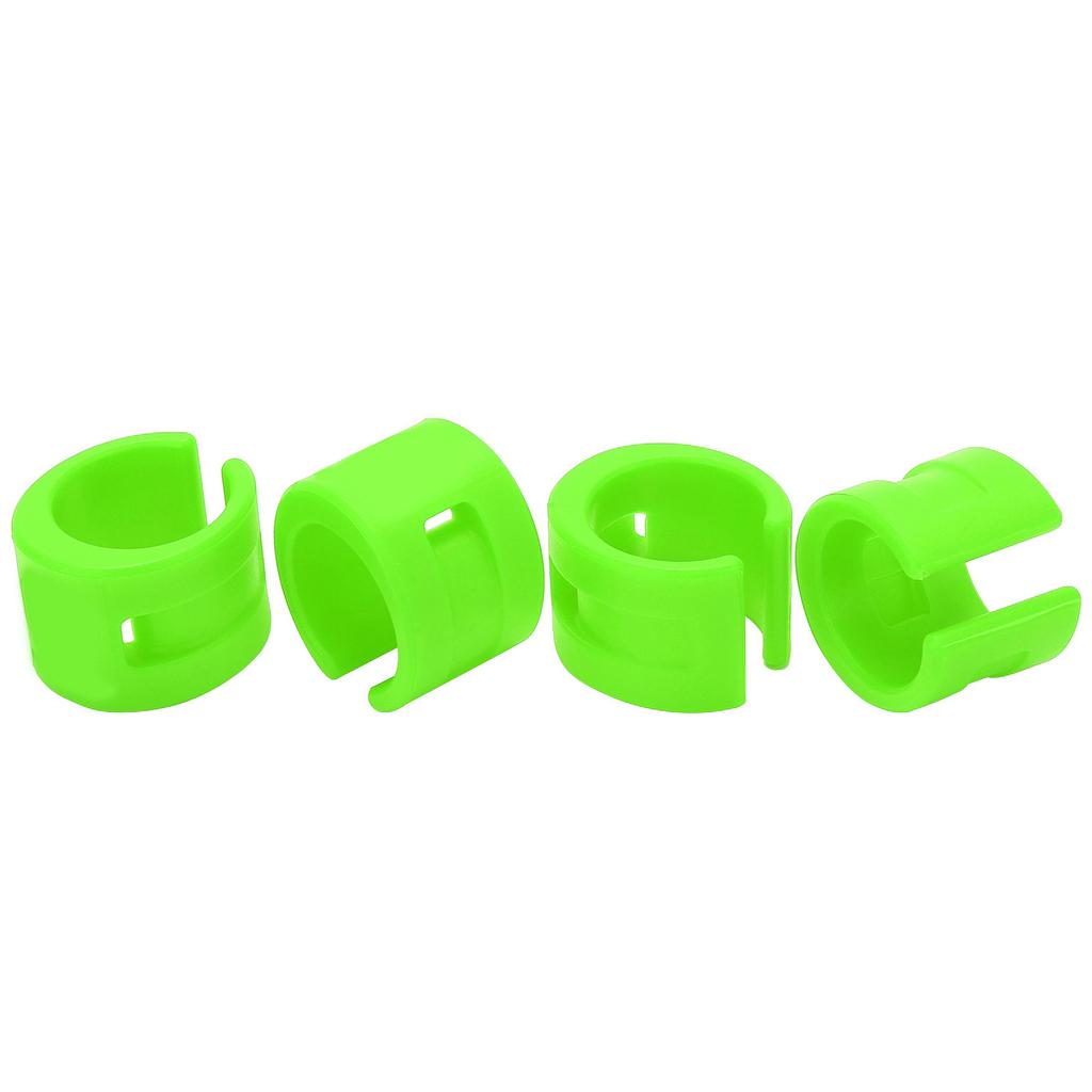 4pcs set Bike Front Rear Fork AntiCollision Rubber Protection Ring Guard Chain Sticker(Green )