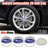 60mm 4ks/sada Krytky středových otvorů kol pro auto SUBARU WRX STI Forester Legacy Outback BRZ XV Impreza znak emblém krytka Příslušenství