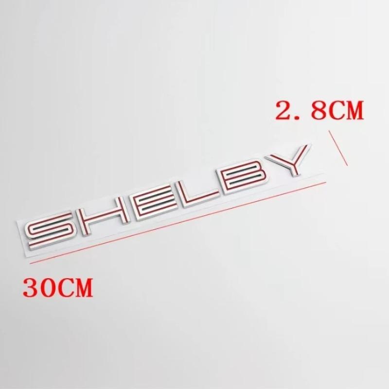 1 ks Vhodné pro Mustang Shelby Logo na kapotu Cobra GT Modifikovaný personalizovaný 3D nálepka Znak Shelby Odznak Nálepka