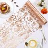 Table Runner Roll, Glitter Gold Foil Mesh Table Runner Decorative Dining Table Centerpiece for Party, Wedding, Baby Shower, Christmas