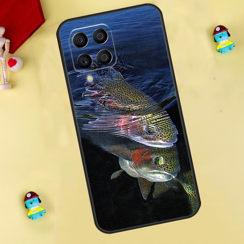 

Vintage Trout Fishing Case For Samsung Galaxy M35 M55 M15 M11 M12 M13 M14 M06 M16 M36 M56 M31 M53 M32 M52 M34 M54 Samsung M11