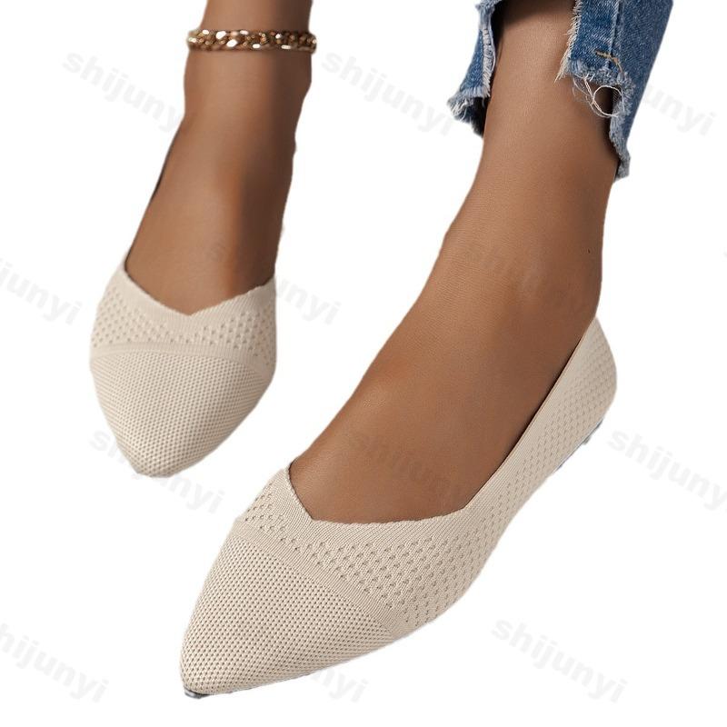 Mode Freizeit Schuhe Damen 2025 Herbst Mesh Atmungsaktiv Flache Schuhe Damen Komfort Leichter Sneaker Socken Damen Gestrickt Zapatillas Mujer