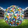 Bamse Print Size 5 Soccer Ball, PU Wear Resistant Football for Match Training and Daily Practice, Birthday Gift for Soccer Fans