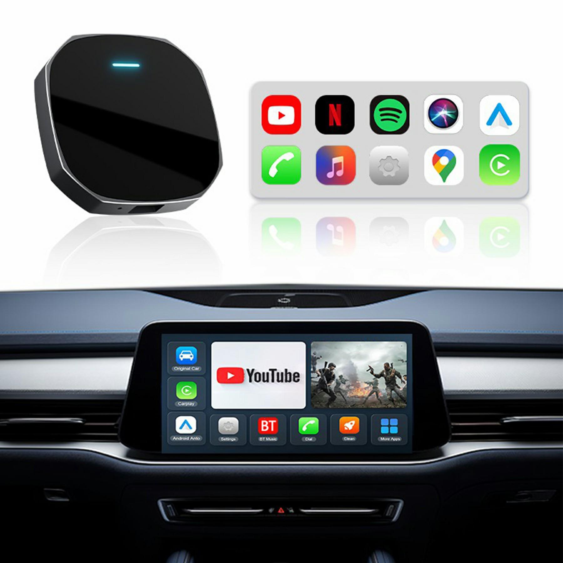 

FB2 Bluetooth-сумісний + WiFi бездротовий CarPlay Box з автоматичним підключенням, Android Auto адаптер для дротових автомобільних систем Type A