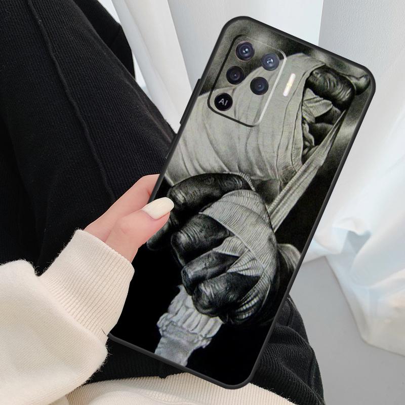 Muay Thai Kickboxing Fight Case For Oppo A96 A76 A16 A60 A98 A58 A78 A18 A38 A80 A40 A77 A57 A17 A74 A54 A94 A15 A5 Pro