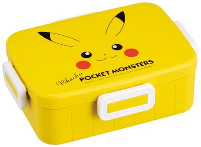 Bento Dishwasher Made In Pokemon Pikachu Size Women's Box, 650ml, 4-Point Lock, Antibacterial, Safe, Leak-Resistant, Japan, Face, 23, YZFL7AG-A