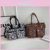 Sac fourre-tout classique léopard grande capacité imprimé loisirs pour femme avec plusieurs poches Nouveau sac fourre-tout léger pour le trajet