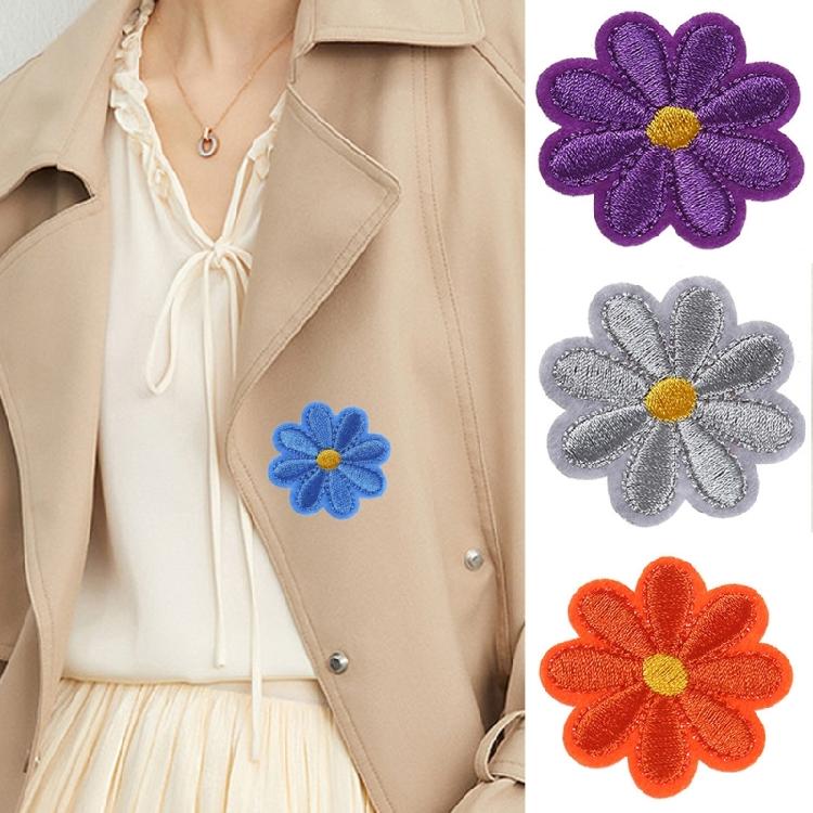 Set Of 28 Embroidery Flower Appliques Flower Iron on Applique Flower Sew On Patches Applique Sew On Clothing Patches