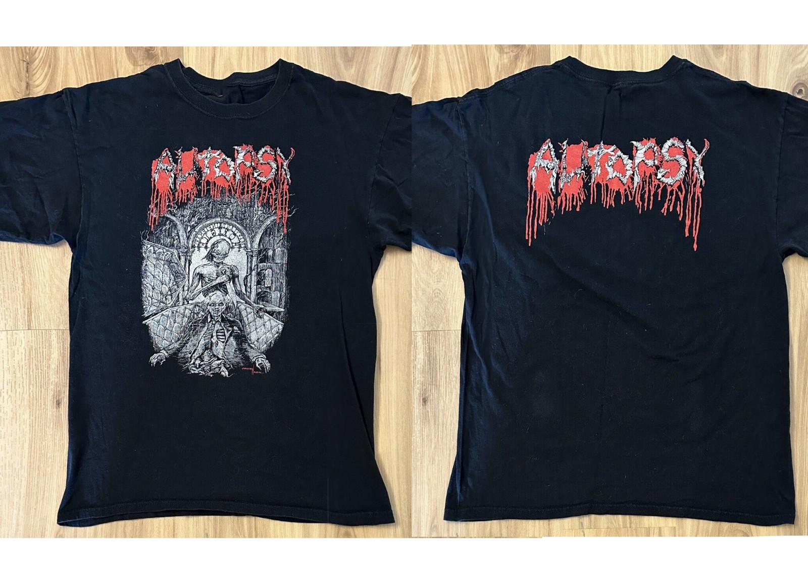 Double Sided Autopsy Tour Band Cotton Tee Men Women Shirt MI392 Unisex T-Shirt XXL