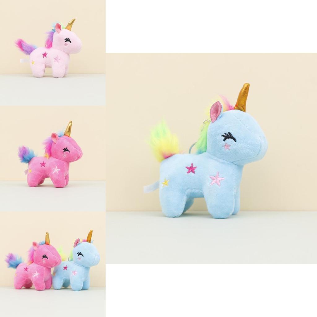 Adorable Unicorn Plush Keychain Cute Stuffed Animal Wedding Gift Bag Charm