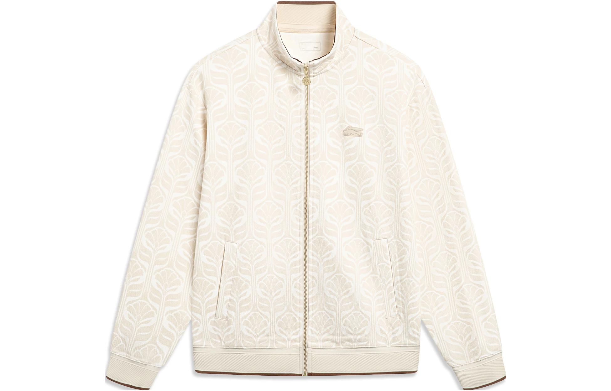 Li Ning Sports Life Collection Sweatshirt Men s Swan White All Over Print AWDT419-4 3XL