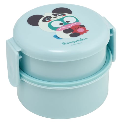 Skater Antibacterial Bento Box Hangyodon Headpiece Sanrio 500ml 2 Tier Round Shape Made in Japan ONWR1AG-A