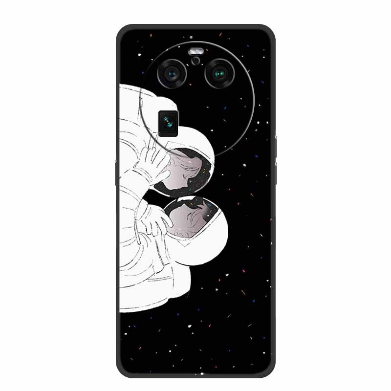 For Oppo Find X6 Pro Case Astronaut Soft Silicone Shockproof Phone Back Cover Cases for Oppo Find X6 Pro 5G Spaceman Lion Shell