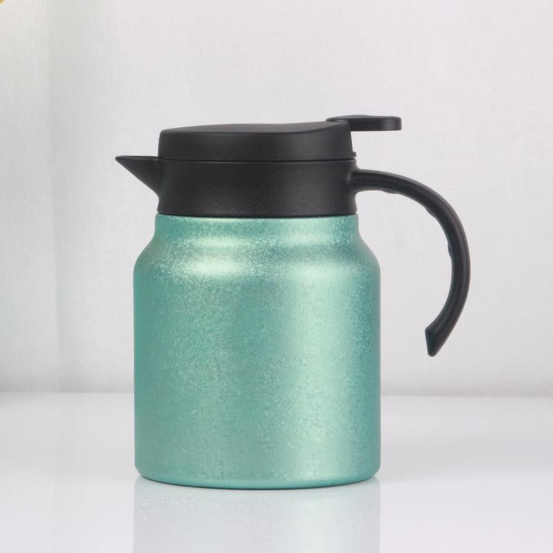 Large Capacity Titanium-Coated Stainless Steel Insulated Teapot with Portable Handle and Tea Infuser 100ml